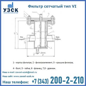Фильтр сетчатый ФС по Т-ММ-11-2003 в Нефтекамске